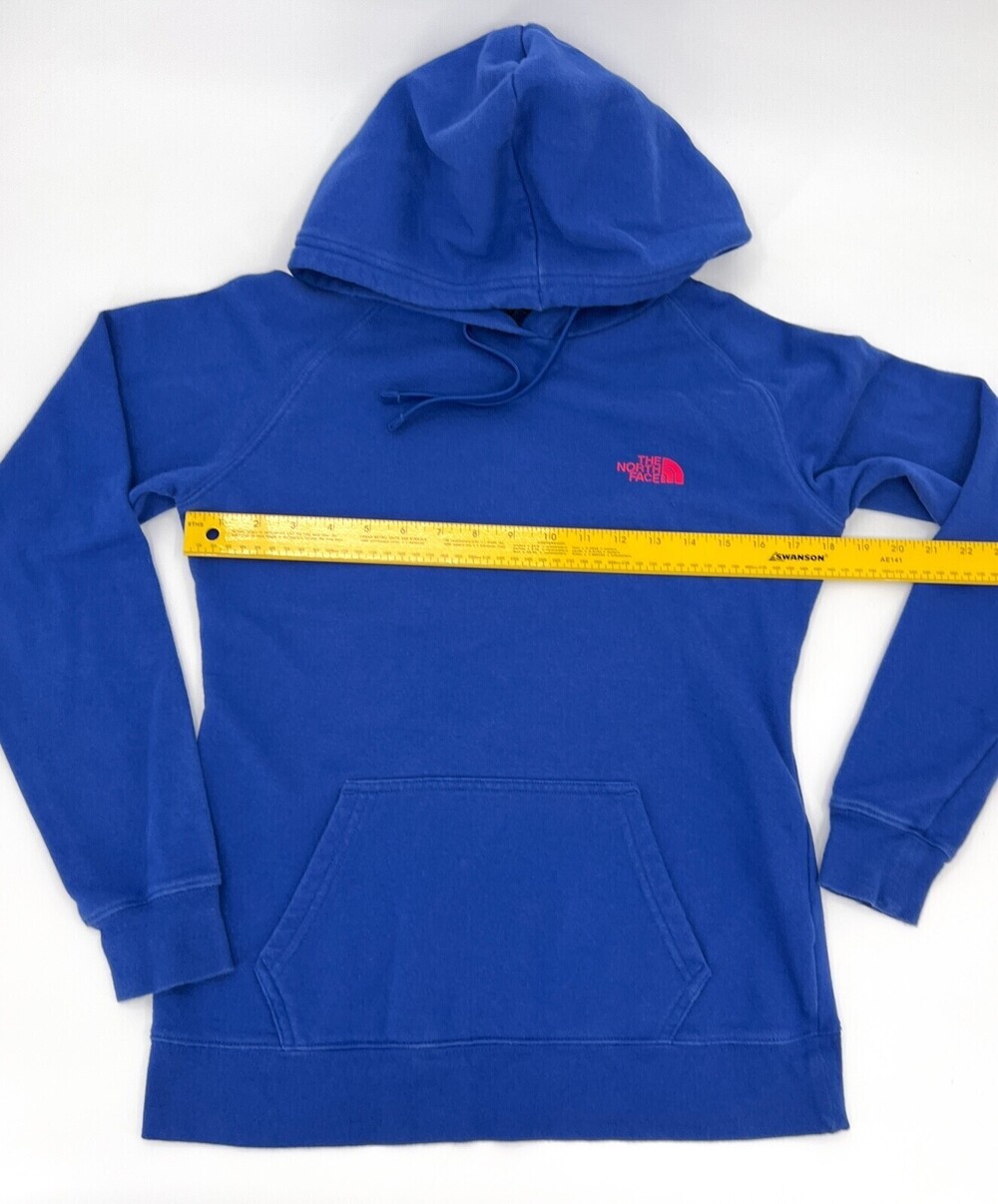 The North Face Sweater Womens Small Blue Hoodie Sweatshirt Pullover Poppies - Picture 5 of 8